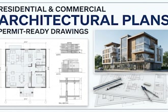 design residential and commercial architectural plans for permits