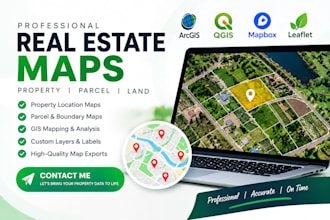 create real estate arcgis qgis mapbox leaflet property parcel map land mapping