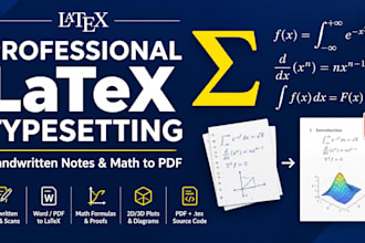 do profissionel latex typeseting for math documents