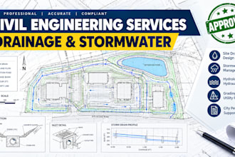 civil engineer city permit drainage stomwater hydrology hydraulic engineer