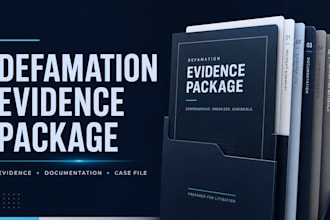 prepare a defamation evidence and documentation package