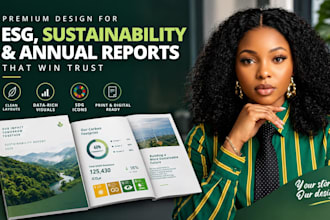 design premium esg, sustainability and annual reports that win trust