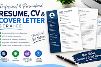 write or professionally improve your resume, CV and cover letter