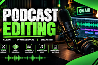 do your forensic podcast or beats dialogue cleanup, audio editing, audio setup