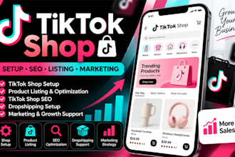 setup tik tok shop fix tiktok dropshipping tiktok shop seo tiktok shop marketing