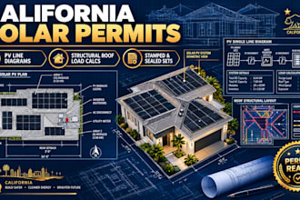 design california solar permit drawing pv line diagram structural roof load calc