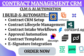 setup contract management CRM and automate clm workflows with top platforms