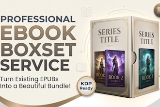 combine your epub files into a professional ebook boxset