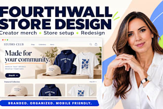 design fourth wall website setup fourthwall store setup fourthwall pod merch