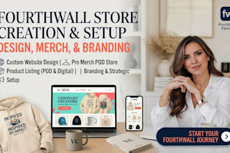 design fourth wall website setup fourthwall store setup fourthwall pod merch
