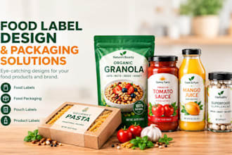 do pouch design, food label design, food packaging and product label design