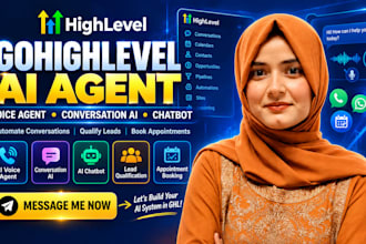 build a gohighlevel ai voice agent and conversation ai