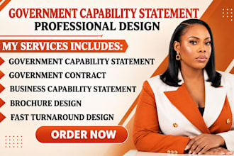 design government capability statement government contracts samgov bid proposal