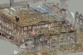 3d revit terrain model, as built, floor plan from point cloud, lidar processing