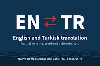 translate english to turkish and turkish to english accurately