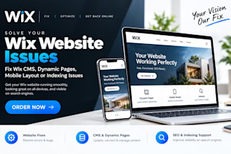 wix website fix, fix wix cms dynamic page, mobile layout, or indexing issues