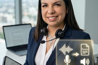 transcribe spanish audio and video