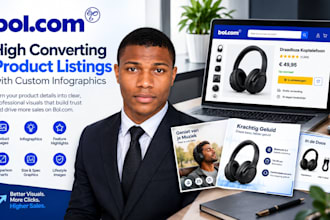 design high converting bol com product listings with custom infographics