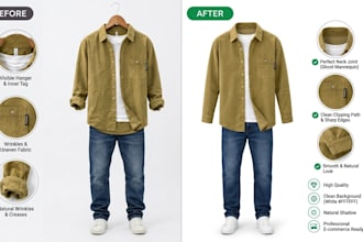 do professional apparel photo editing and ghost mannequin