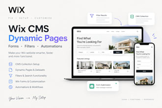 fix and setup wix cms dynamic pages wix forms filters automations, wix workflows