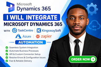 integrate microsoft dynamics365 taskcentre kingswaysoft azure zapier automation
