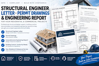 provide structural engineer letter permit drawings and engineering report fix