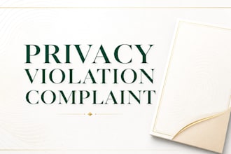 draft a professional personal privacy violation complaint