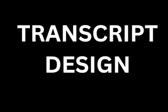 design transcript for you