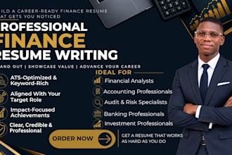 write ats accountant, CPA, financial analyst and finance manager resumes
