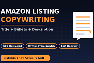 write SEO optimized amazon product listing copy