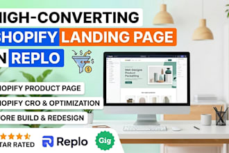 build a high converting shopify landing page in replo