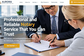 build wix mobile notary website signing agent booking website