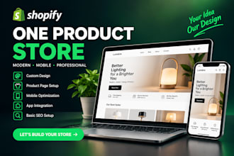 build a high converting shopify one product store