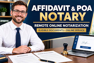 notarize affidavits and power of attorney documents online