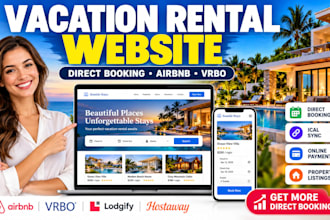 build high vacation rental website direct booking airbnb booking website