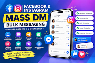 facebook instagram mass dm bulk messaging messenger outreach