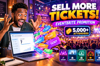 do eventbrite promotion, concert promotion, event flyer, ticket sales marketing