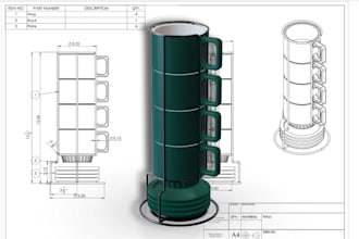 3d cad design, 2d drawings and 3d  printing design in solidworks