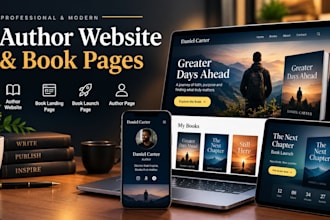 author website, book landing page, book launch page, book website, author page