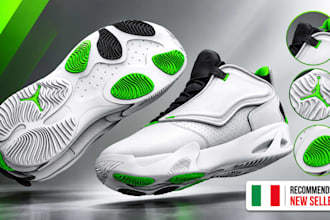 create sneaker shoe product design footwear 3d cad modeling rendering tech pack