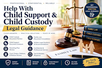 help with child support and child custody legal guidance