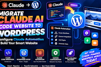 migrate claude ai code website to wordpress configure claude automation claude
