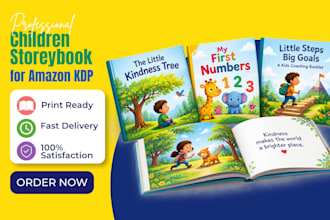design picture book canva kids workbook children storybook for amazon kdp