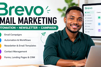 setup brevo email marketing automation, newsletter, campaign and workflow