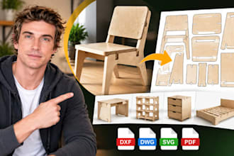 cnc plywood furniture dxf files, furniture manufacturing cutting files
