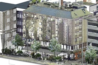 convert point cloud to 3d revit bim model drawing, building vectorworks autocad