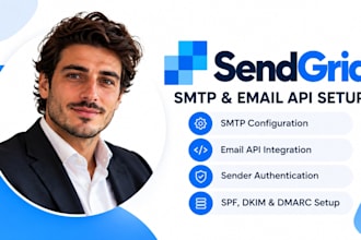 setup sendgrid SMTP sendgrid email api sender authentication spf dkim and dmarc