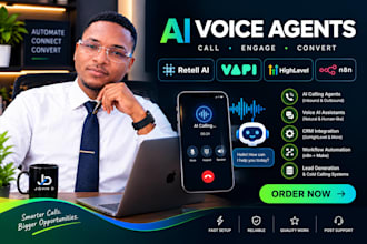 voice ai agent retell vapi ai calling agent ghl cold calling n8n make automation