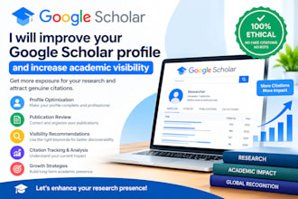 improve your google scholar profile and increase academic visibility