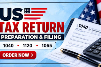 prepare US tax returns, 1040, 1120, 1065 and 5472